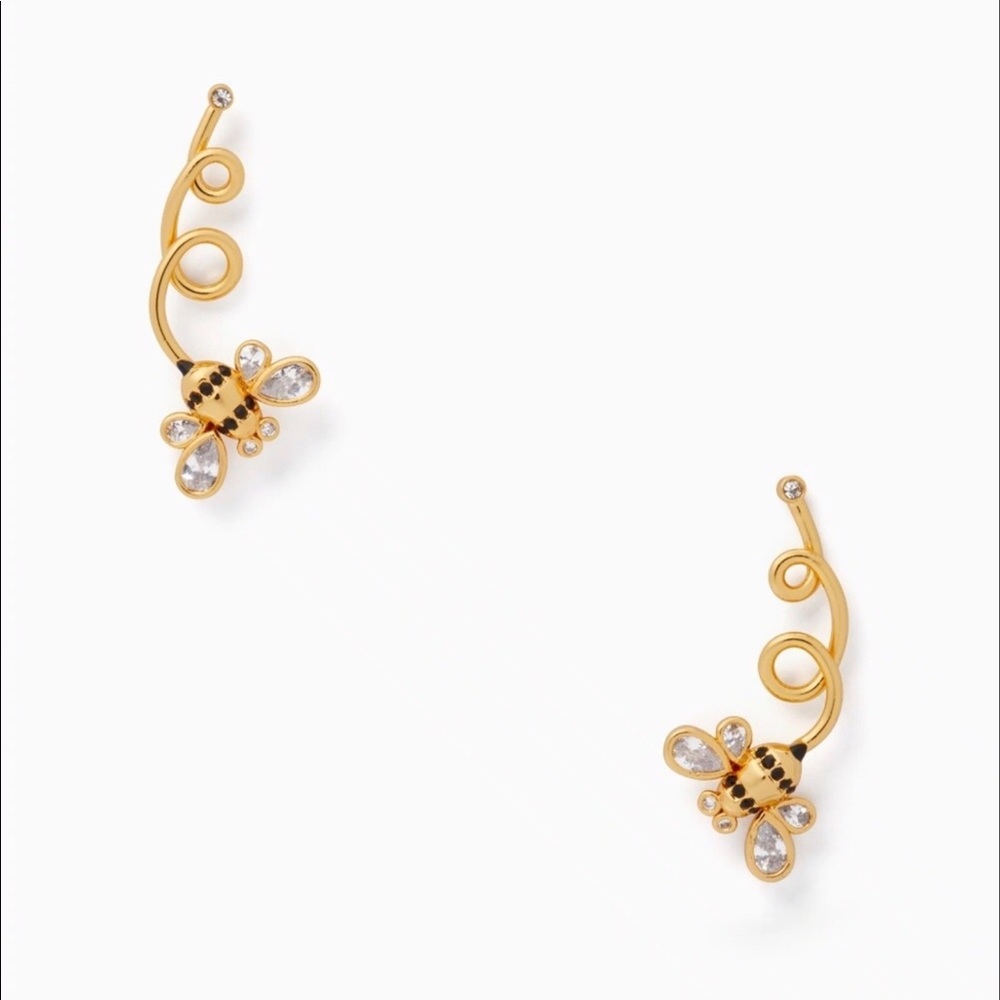 🆕 Kate Spade Picnic Perfect Bee Ear Pins Crawler